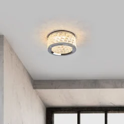 Krystalbesat indbygningslampe Iwen, krom^ORION New