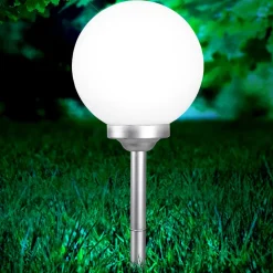 Globo Dekorationsbelysning|Solcellelamper>Kugleformet solcellelampe Celyn, 30 cm