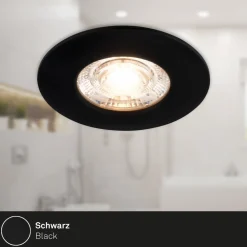 Briloner Kulana Mini indbygget spotlight LED IP44 3 st sort
