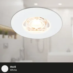 Briloner Kulana Mini indbygget spot LED IP44 3 stk hvid