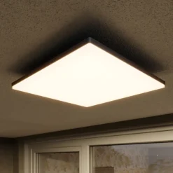 Lucande Kvadratisk LED-loftslampe Henni udendørs