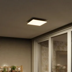 Lucande Kvadratisk LED-loftslampe Henni udendørs