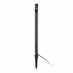 FARO BARCELONA Lampe med jordspyd Bezel, sort, aluminium, højde 60 cm