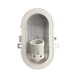 Lampe til vådrum Sotano Retro hvid 19 x 12 cm IP44 plast^Deko-Light Clearance