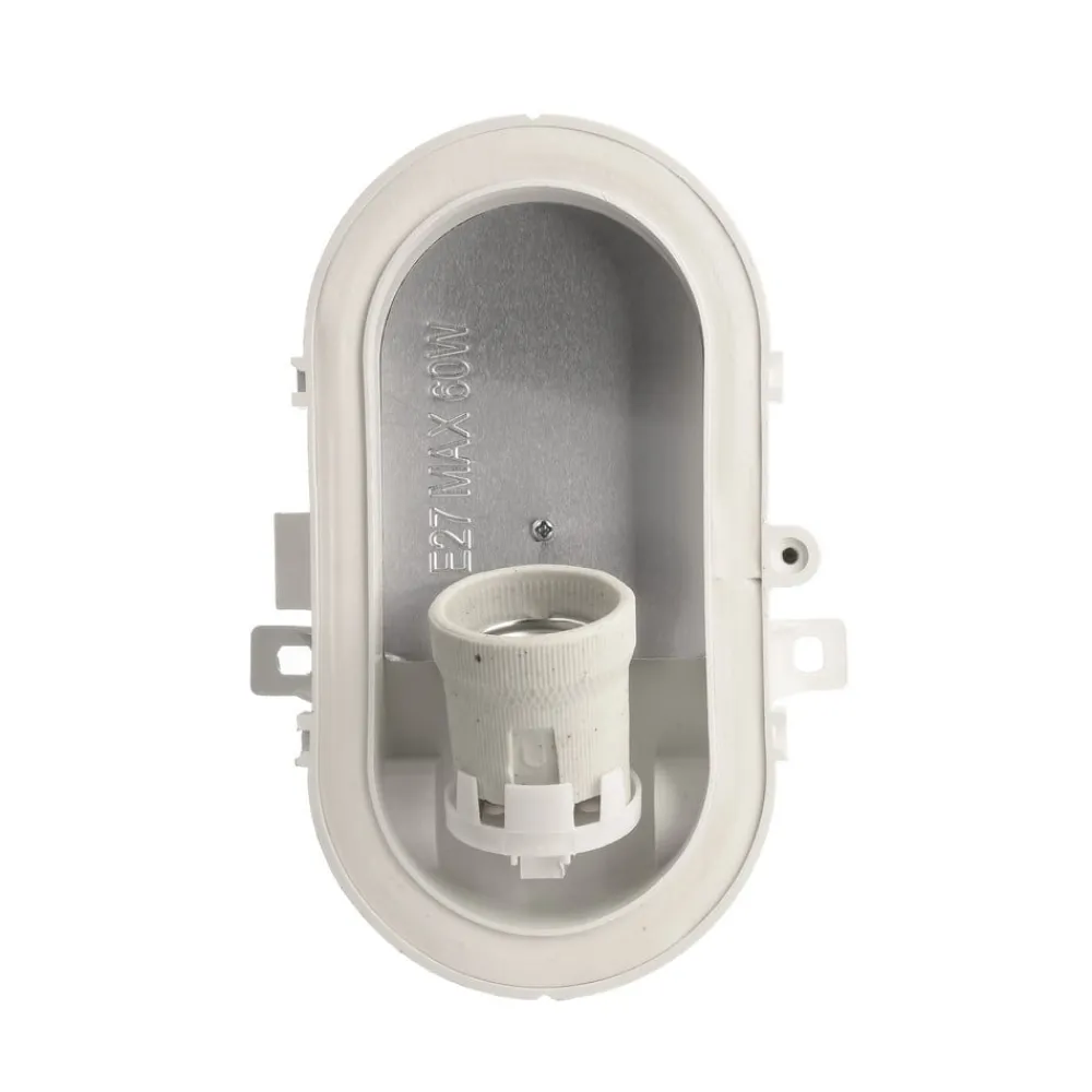 Lampe til vådrum Sotano Retro hvid 19 x 12 cm IP44 plast^Deko-Light Clearance