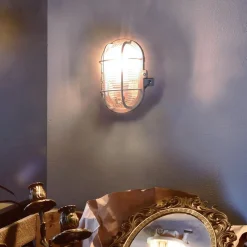 Lampe til vådrum Sotano Retro grå 19 x 12 cm IP44 plast^Deko-Light Best