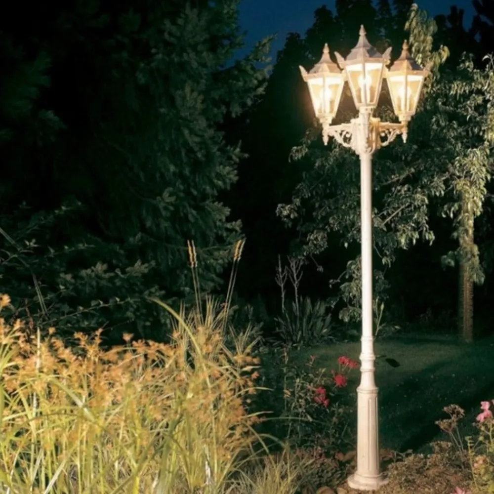 Albert Leuchten Lygtepæle>Lampemast 756 W i herregårdsstil med tre lys