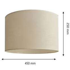 Lampeskærm Alba, Ø 45 cm, E27, ecru^HELAM Hot