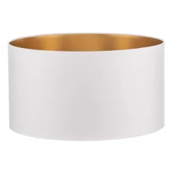 HELAM Lampeskærm Alba, Ø 45 cm, E27, hvid/guld