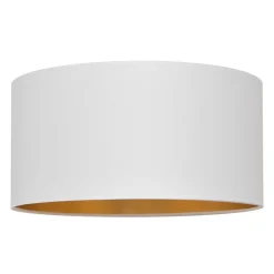 HELAM Lampeskærm Alba, Ø 40 cm, E27, hvid/guld