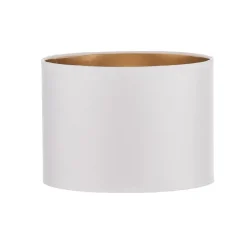 HELAM Lampeskærm Alba, Ø 20 cm, E27, hvid/guld