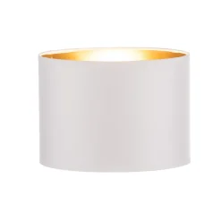 HELAM Lampeskærm Alba, Ø 20 cm, E27, hvid/guld