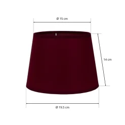 Lampeskærm Classic S, burgunderrød^Duolla Best