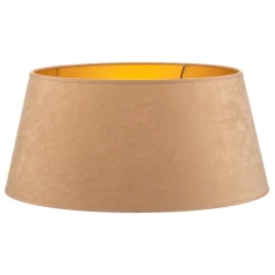Lampeskærm Cone højde 25,5 cm, beige/guld^Duolla