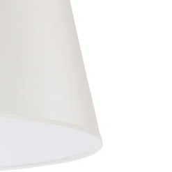Duolla Lampeskærm Cone højde 25,5 cm, chintz ecru/hvid