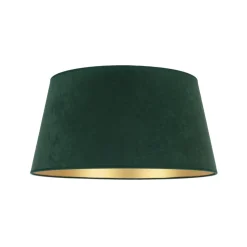 Duolla Lampeskærm Cone højde 22,5 cm, mørkegrøn/guld