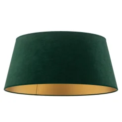 Duolla Lampeskærm Cone højde 22,5 cm, mørkegrøn/guld