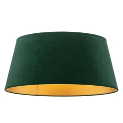 Duolla Lampeskærm Cone højde 22,5 cm, mørkegrøn/guld