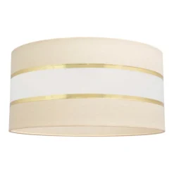 HELAM Lampeskærm Helen E27 Ø40/højde 20 cm creme/guld