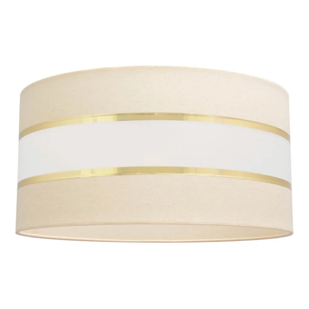 HELAM Lampeskærm Helen E27 Ø40/højde 20 cm creme/guld