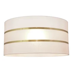 HELAM Lampeskærm Helen E27 Ø40/højde 20 cm hvid/guld