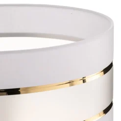 HELAM Lampeskærm Helen E27 Ø40/højde 20 cm hvid/guld