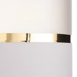 HELAM Lampeskærm Helen E27 Ø40/højde 20 cm hvid/guld