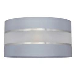 HELAM Lampeskærm Helen E27 Ø40/højde 20 cm grå/sølv