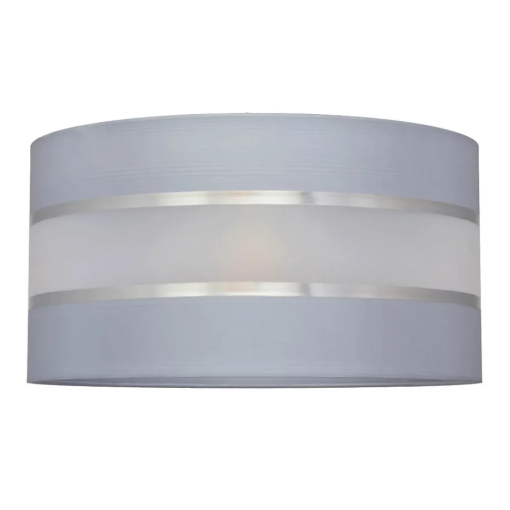 HELAM Lampeskærm Helen E27 Ø40/højde 20 cm grå/sølv