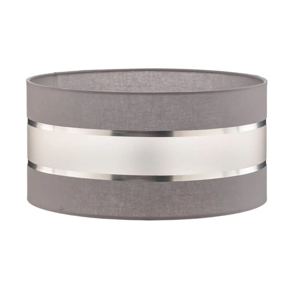 HELAM Lampeskærm Helen E27 Ø40/højde 20 cm grå/sølv