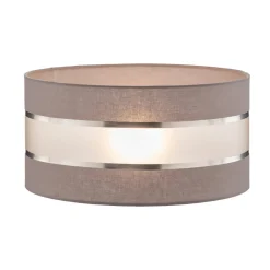 HELAM Lampeskærm Helen E27 Ø40/højde 20 cm grå/sølv