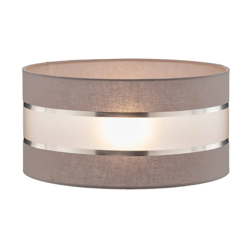 HELAM Lampeskærm Helen E27 Ø40/højde 20 cm grå/sølv