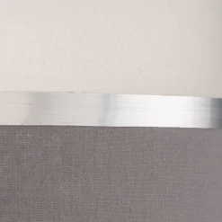 HELAM Lampeskærm Helen E27 Ø40/højde 20 cm grå/sølv