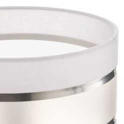 Lampeskærm Helen E27 Ø25/højde 15 cm hvid/sølv^HELAM Sale