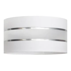 Lampeskærm Helen E27 Ø40/højde 20 cm hvid/sølv^HELAM Sale