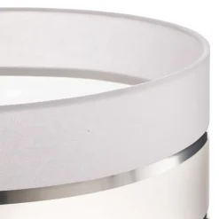 Lampeskærm Helen E27 Ø40/højde 20 cm hvid/sølv^HELAM Sale