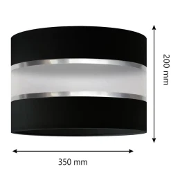 Lampeskærm Helen E27 Ø35/Højde20cm sort/sølv^HELAM Best