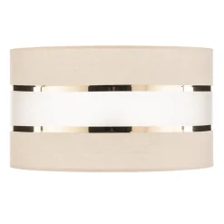 Lampeskærm Helen E27 Ø35/Højde20cm ecru/guld^HELAM Best