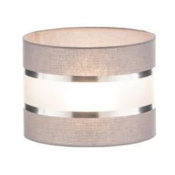 Lampeskærm Helen E27 Ø20/Højde15cm grå/sølv^HELAM