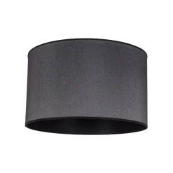 Duolla Lampeskærm Roller Ø 50 cm, sort/sølv