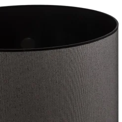 Duolla Lampeskærm Roller Ø 50 cm, sort/sølv