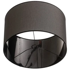 Duolla Lampeskærm Roller Ø 50 cm, sort/sølv