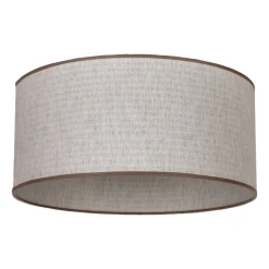 Lampeskærm Roller, ecru, jute, Ø 50 cm, højde 24 cm^Duolla Discount