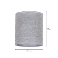Lampeskærm Roller, grå, Ø 13 cm, højde 15 cm^Duolla Clearance