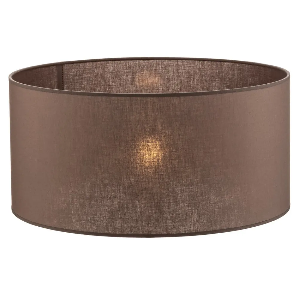 Lampeskærm Roller, jordbrun, Ø 50 cm, højde 24 cm^Duolla New