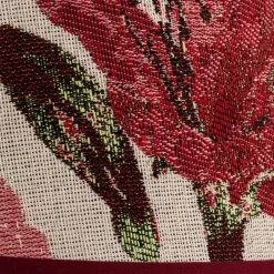 Lampeskærm Sofia Højde 15,5 cm, blomstermønster rød^Duolla