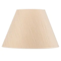 Lampeskærm Sofia Højde 31 cm, hvid/guldstrip^Duolla Online