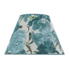 Duolla Lampeskærme>Lampeskærm Sofia Højde 31 cm, blomstermønster turkis