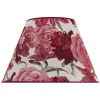 Lampeskærm Sofia Højde 25 cm, blomstermønster rød^Duolla Outlet