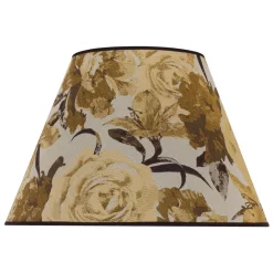 Duolla Lampeskærme>Lampeskærm Sofia Højde 25 cm, blomstermønster gul